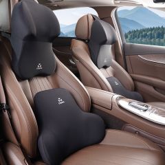 汽车头枕航空级车用座椅护颈枕车载记忆棉靠枕加大加厚款